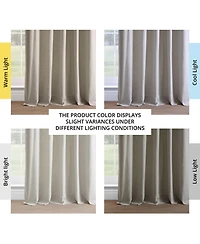 Half Price Drapes Fresh Khaki French Linen Room Darkening Curtain