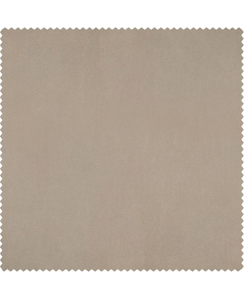 Half Price Drapes Antique Beige Faux Silk Taffeta Blackout Curtain