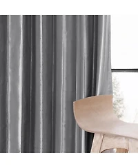 Half Price Drapes Platinum Faux Silk Taffeta Blackout Curtain