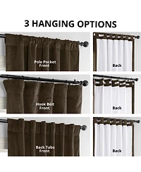 Half Price Drapes Java Signature Velvet Blackout Curtain