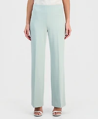 Anne Klein Women's High-Rise Wide-Leg Pull On Pants