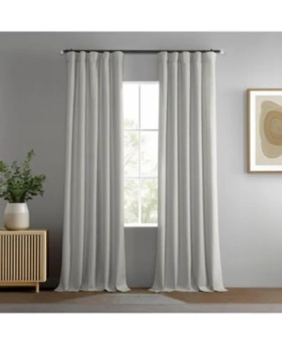Half Price Drapes Boho Chic Faux Linen Blackout Curtain Pair 2 Panels