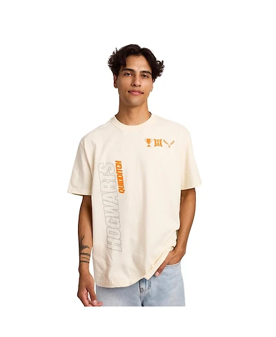 Harry Potter Men's Hogwarts Quidditch Tofu Crew Neck Short Sleeve T-shirt