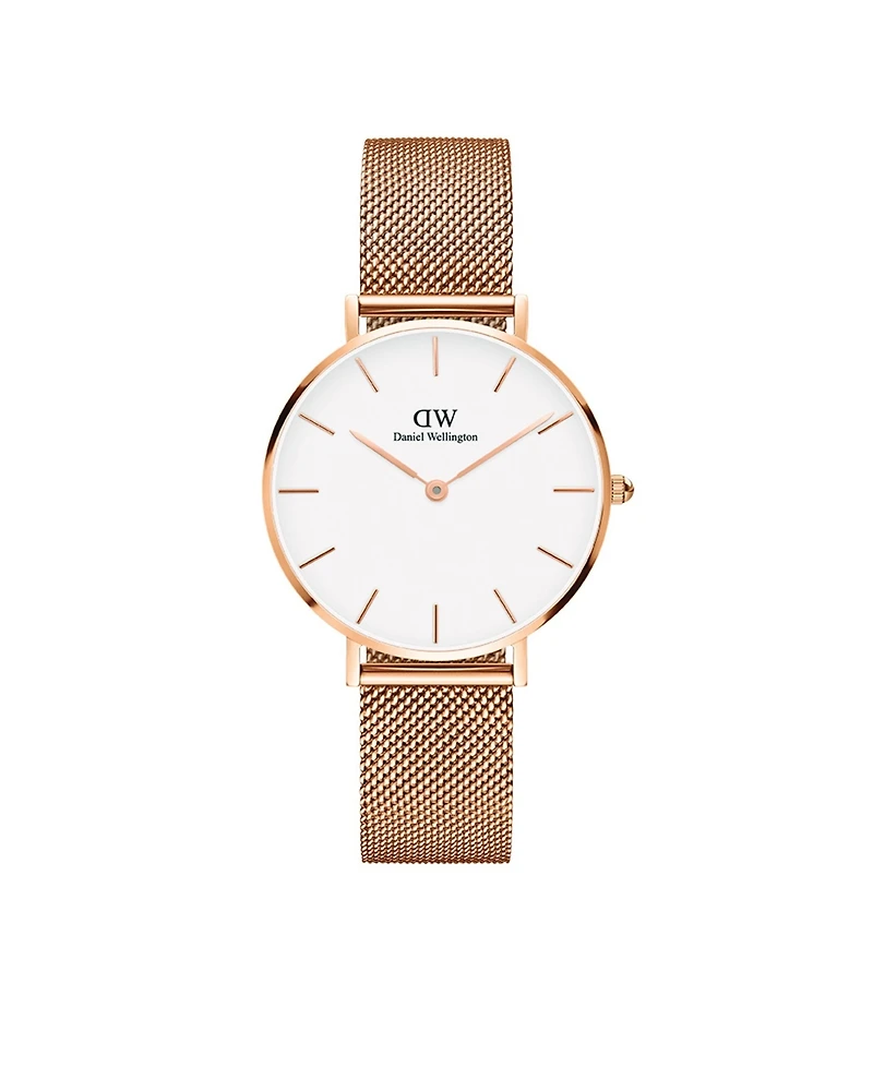 Daniel Wellington Women's Analog Rose Gold-Tone Stainless Steel Watch Set, 32mm