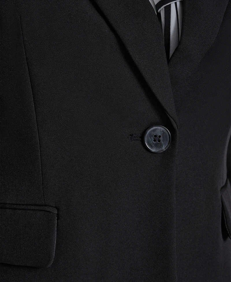 Dkny Petite Notch Collar 1-Button Jacket
