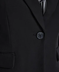 Dkny Petite Notch Collar 1-Button Jacket