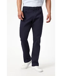 Mavi Jeans Men's Matt Relaxed Straight Leg Dark Navy Casual Twill