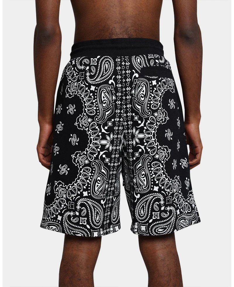 Crooks & Castles Men's Bandana Core Shorts