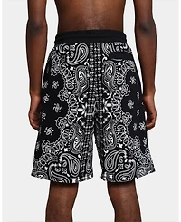 Crooks & Castles Men's Bandana Core Shorts