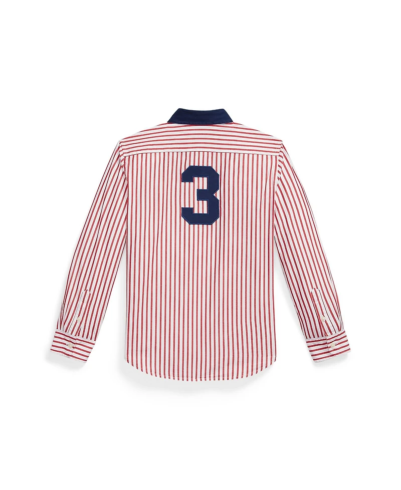 Polo Ralph Lauren Boys 8-20 Pony Crest Striped Poplin Shirt