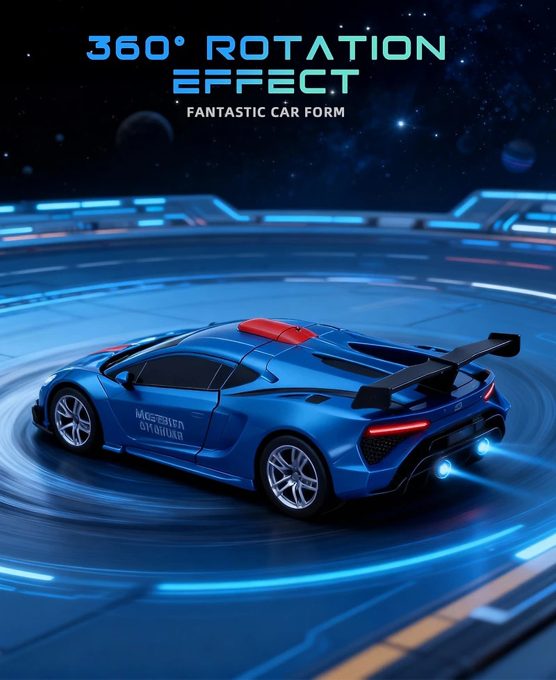 Sugift 1/18 Scale 2-in-1 Sports Car Toys Rc