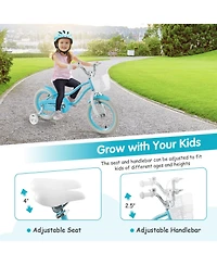 Sugift Kids Bike with Basket, Adjustable Seat & Dual Brakes