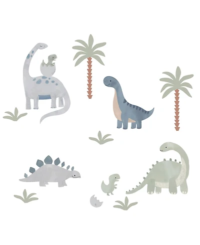 Lambs & Ivy Dino-Might Watercolor Dinosaur Theme Wall Decals/Stickers