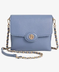 Giani Bernini Pebble East West Small Flap Crossbody, Exclusively at Macy's