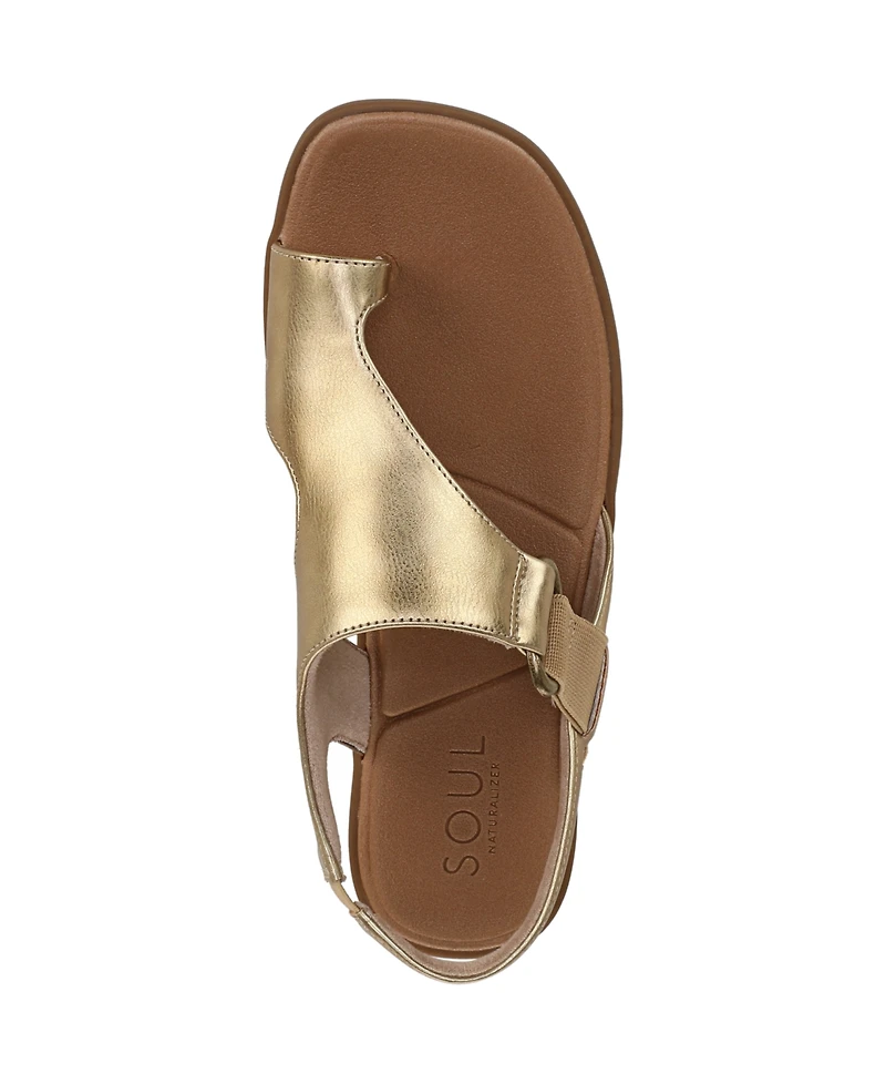 Soul Naturalizer Women's Freya Toe Loop Footbed Slingback Sandals