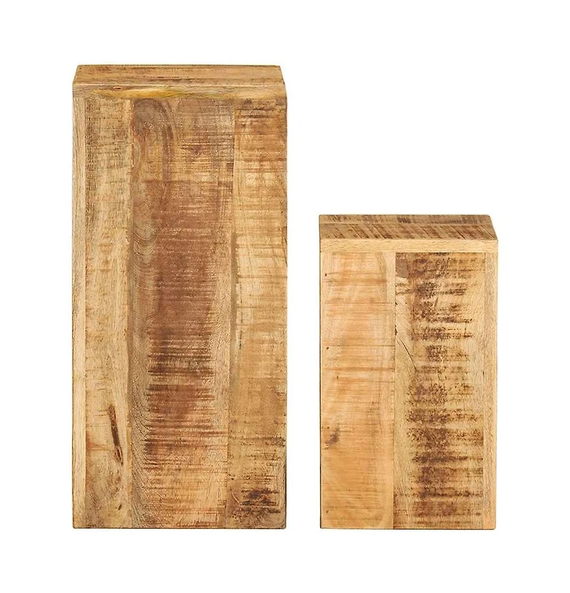 Plant Stands 2 pcs Solid Wood Mango