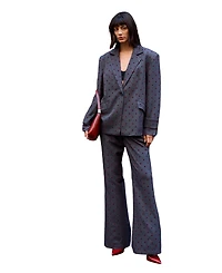 Warehouse Women's Velvet Spot Blazer