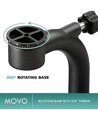 Movo GH800 Mkii Carbon Fiber rofessional Gimbal Tripod Head with Arca-Swiss Quick-Release Plate