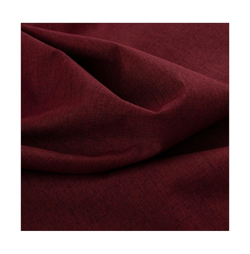 Rt Designers Collection Cabana Two Pack Premium Grommet Curtain Panel 54" x 84" Burgundy