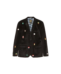 Opposuits Deluxe Men's Black X-Mas Icons Christmas Blazer