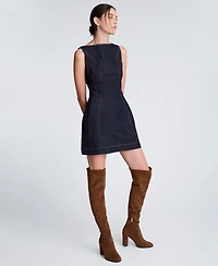 Kenneth Cole Women's Hourglass Sleeveless Sheath Mini Dress