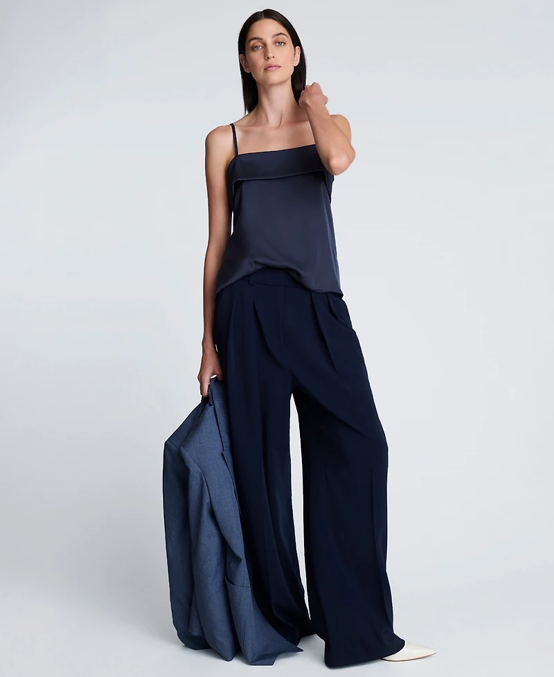 Kenneth Cole Women's Fold-Over Sleeveless Camisole Top