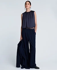 Kenneth Cole Women's Bubble Hem Sleeveless Top