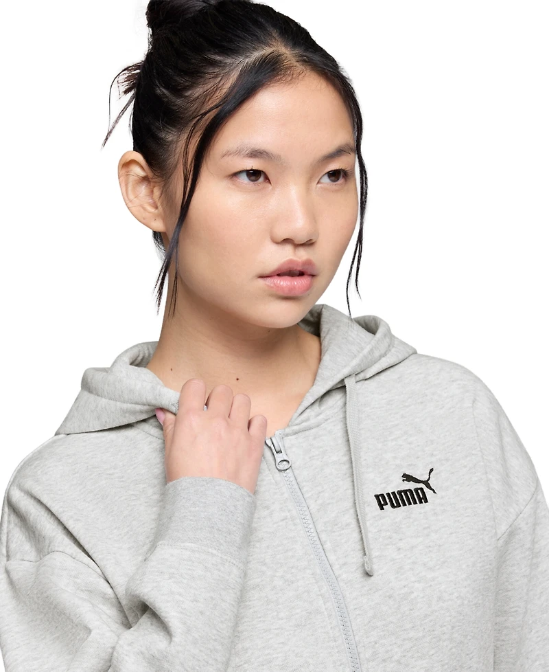 Puma Women's Essential Logo Comfort Fit Full-Zip Hoodie