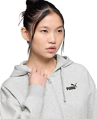 Puma Women's Essential Logo Comfort Fit Full-Zip Hoodie