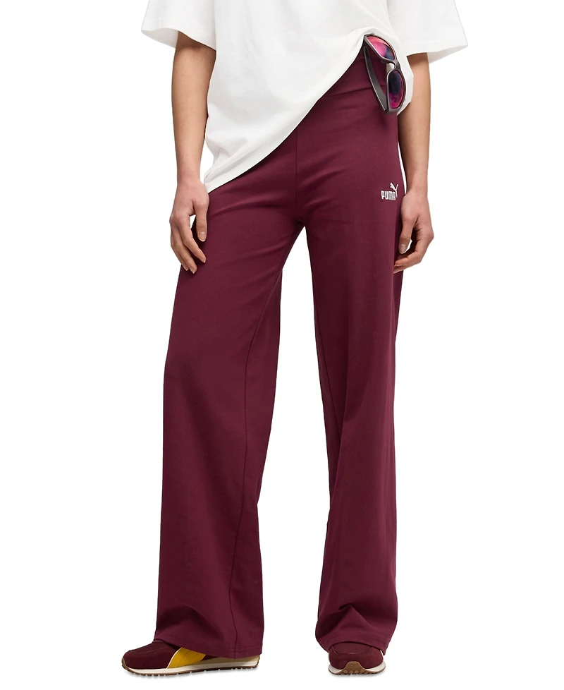 Puma Women's Essential Logo Mid-Rise Full-Length Pants
