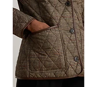 Lauren Ralph Women's Button-Front Quilted Coat