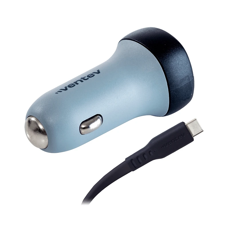 Ventev 30W Ultrafast Usb C Universal Car Charger and Usb C to Usb C Cable