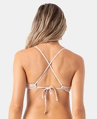 Roxy Women's Wild Thing Athletic Tri Bikini Top