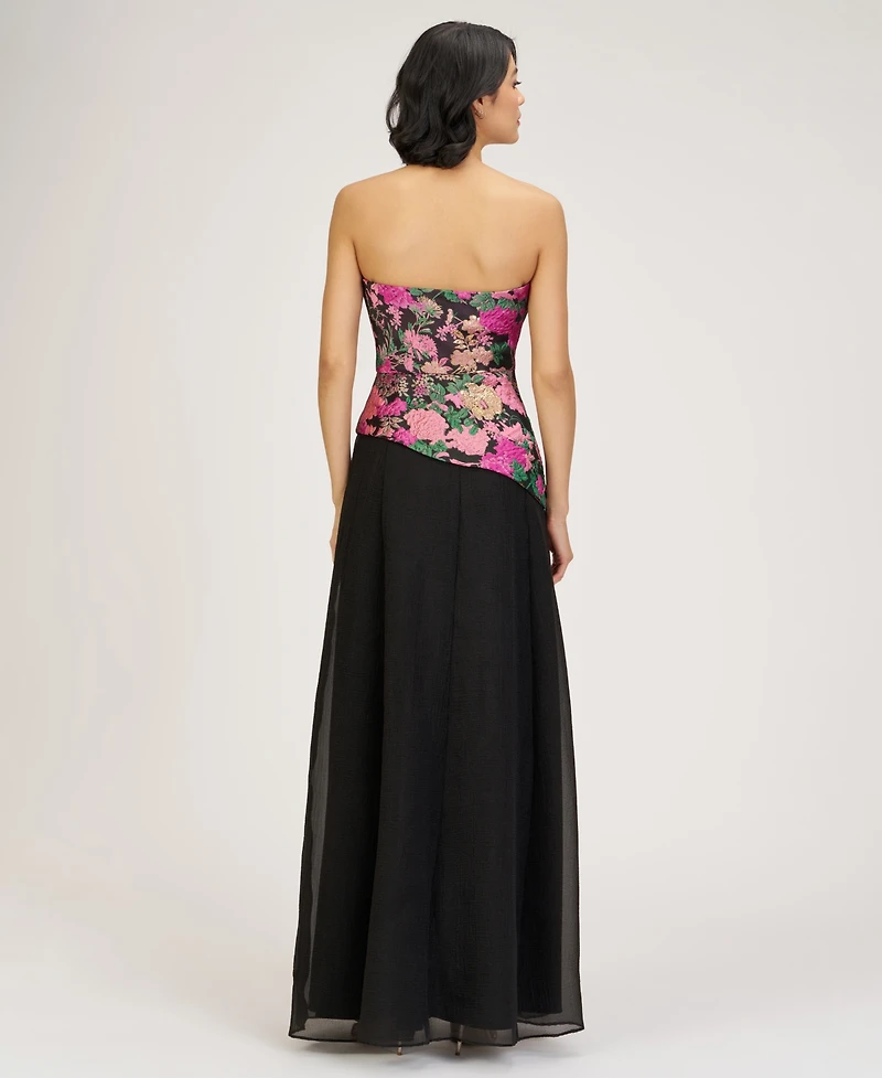 Js Collections Women's Strapless Gown