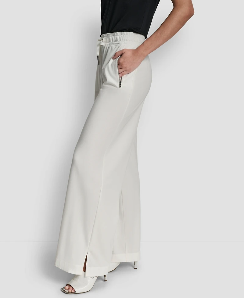 Dkny Women's Pull-On Wide-Leg Pants