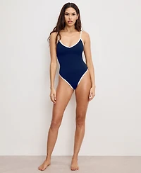Good American Women's Compression Deep Dive One-Piece Swimsuit