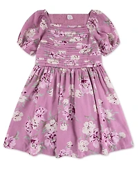 abercrombie kids Girls' Crinkle Floral Print Mini Dress