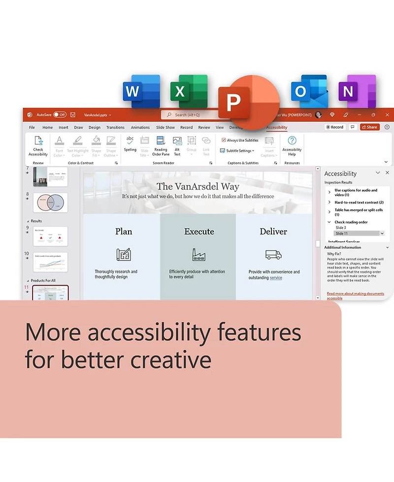 Microsoft Office Home & Business 2024 for Pc/Mac, 1-User, Box Pack