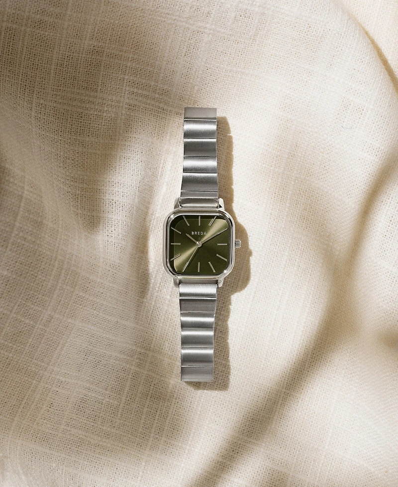 Breda Women's 'Esther' 1735a Silver Stainless Steel Bracelet Watch, 26mm