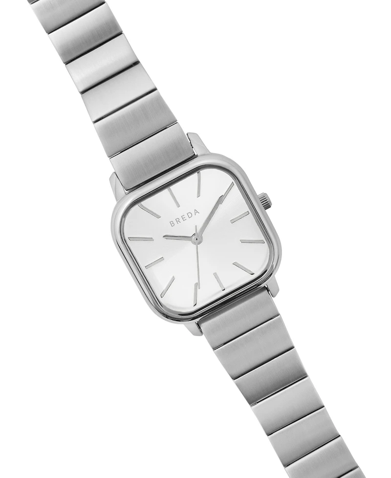 Breda Women's 'Esther' 1735c Silver Stainless Steel Bracelet Watch, 26mm