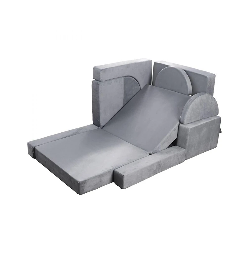 Slickblue 14-Piece Modular Kids Play Couch Sectional with Armrests