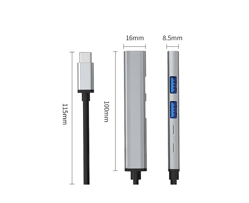 Mini 5N1 Type-c to Usb Hub