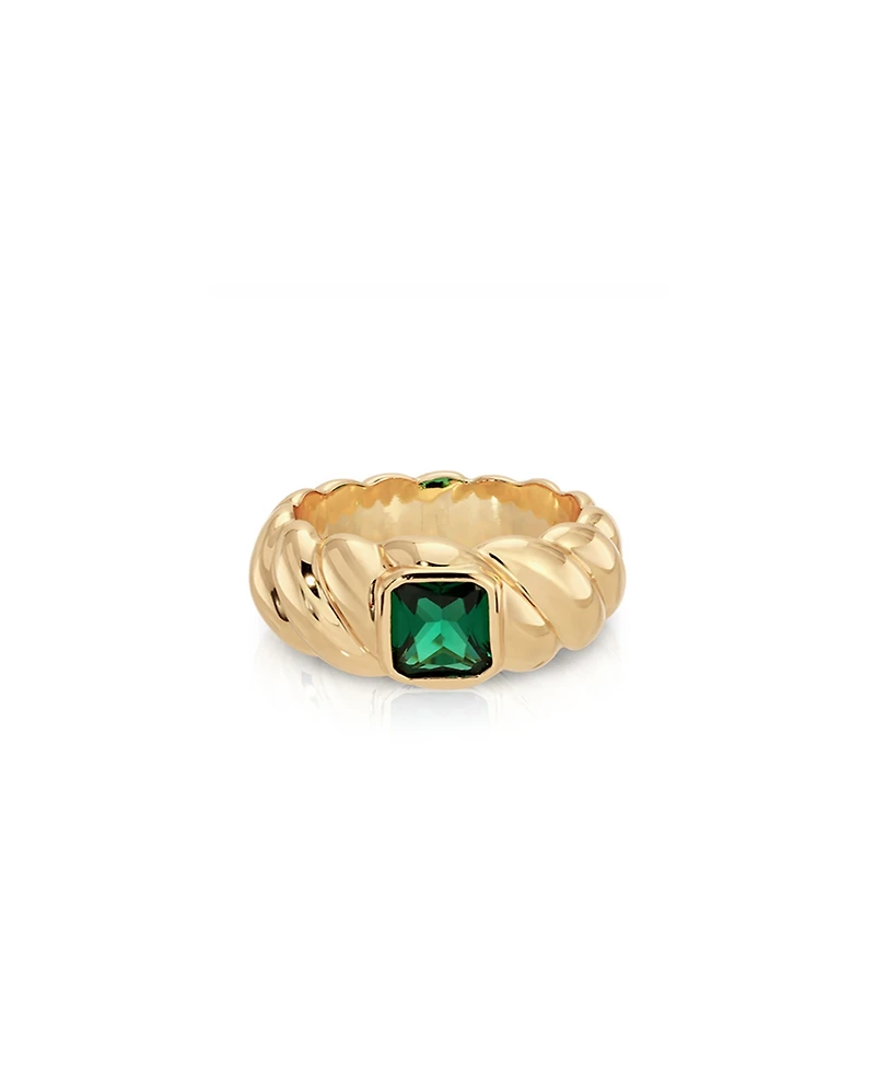Ettika Gold Plated Twisted Ring