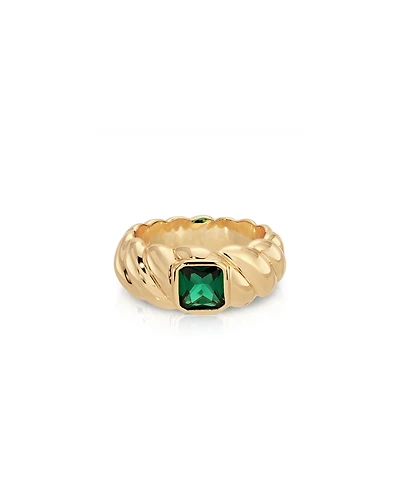 Ettika Gold Plated Twisted Ring