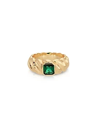Ettika Gold Plated Twisted Ring