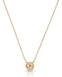 Ettika Gold Plated Double Crystal Necklace