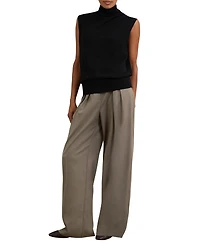 Reiss Women's Wool Slouched Sleeveless Top