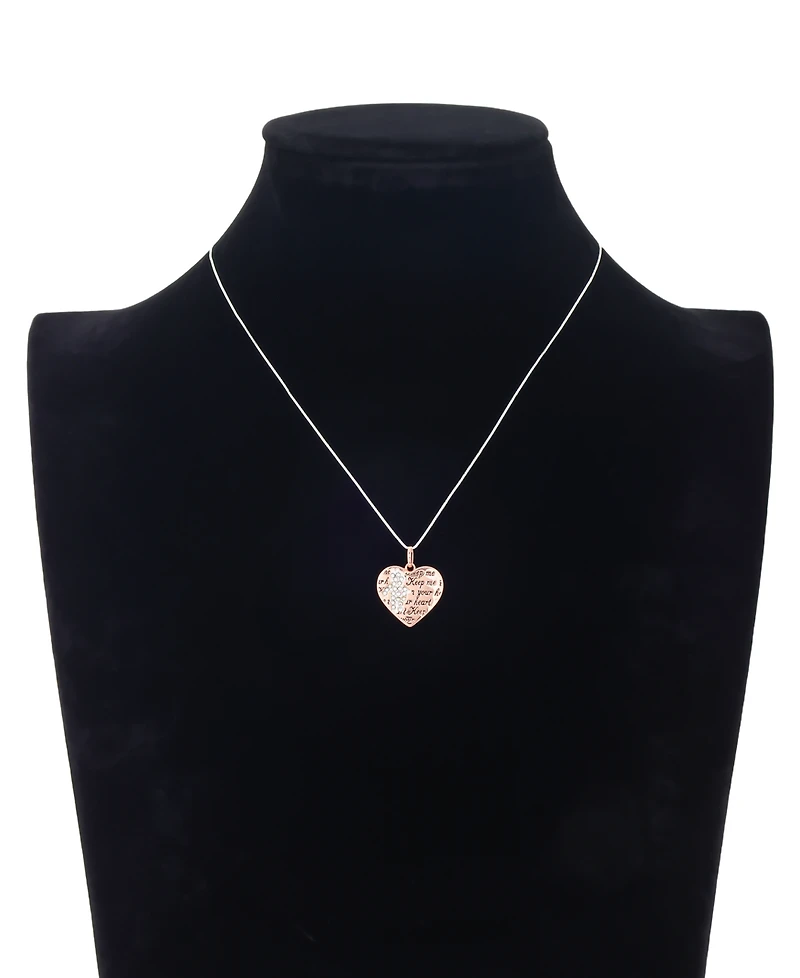 Disney Winnie the Pooh Crystal Heart Pendant Necklace