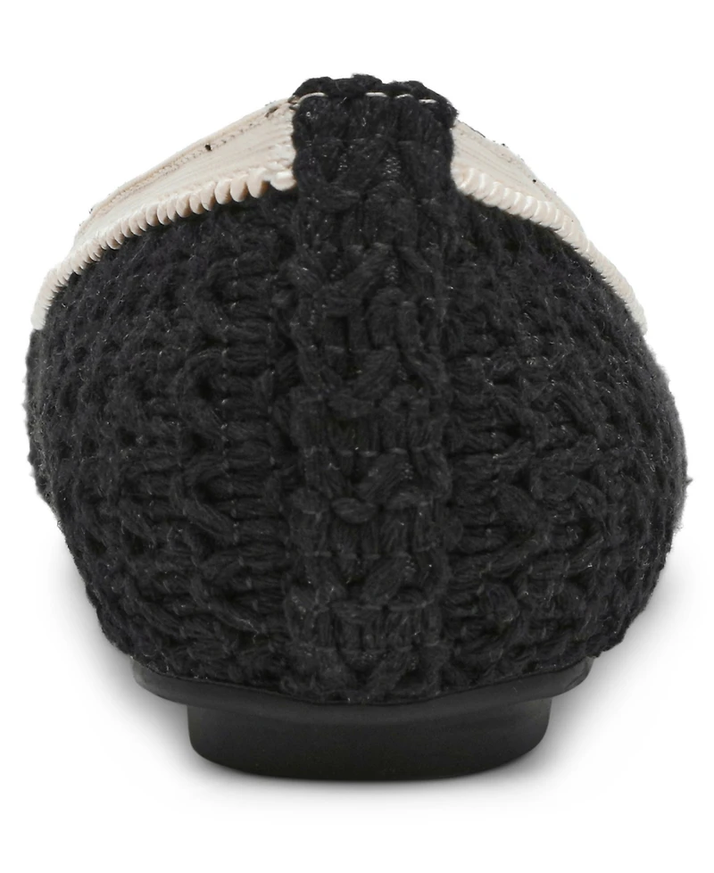 Anne Klein Women's Luci-c Crochet Finish Ballet Flats