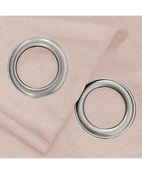 Rt Designers Collection Cole Textured Grommet Room Darkening Curtain Panel 54" x 84" Peach